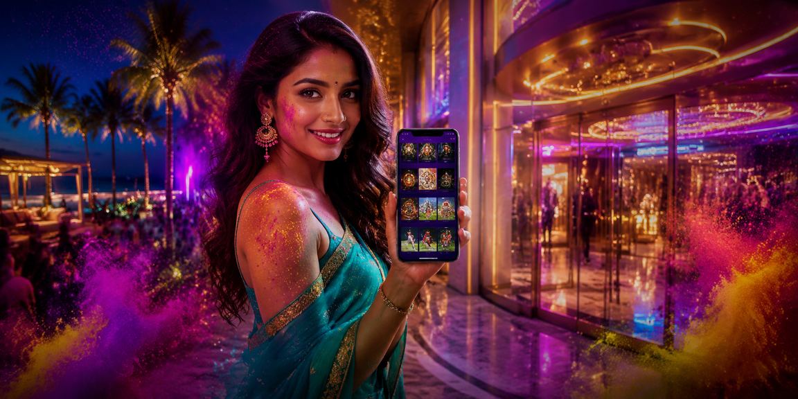 User browsing casino app in Goa