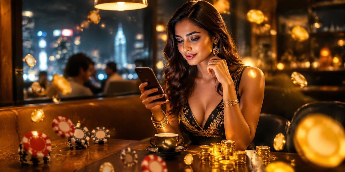 User securely engaging with mobile casino app in India