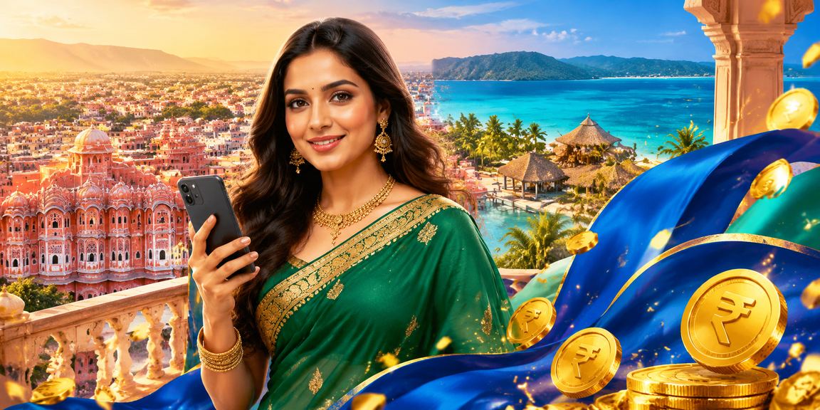 Elegant festival-themed promotion for Aviator game players in Jaipur
